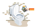 Toilet/flush cistern
